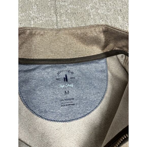 Johnnie-O Top Shelf Mens Pull Over 1/4 Zip Long Sleeve Sz M - Picture 5 of 7